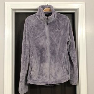 Plush North Face Zip Up Jacket